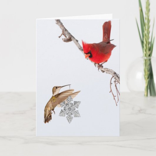 De Vogels van Gifting Feestdagen Kaart (Voorkant)