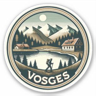 De Vogezen France Badge Sticker