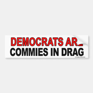 De Voiture Autocollant anti-Obama "Les dems Sont Des Commies