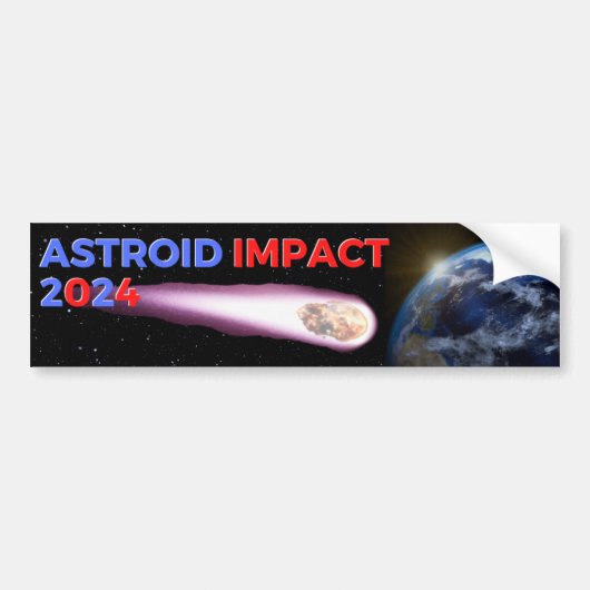 De Voiture Autocollant ASTEROID 2024 (Devant)