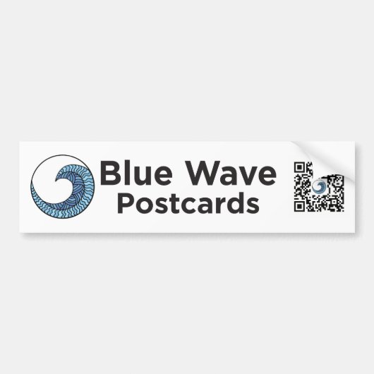 De Voiture Autocollant Blue Wave Postcards (Devant)