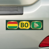 De Voiture Autocollant Bolivie Drapeau Carte Code (En voiture)