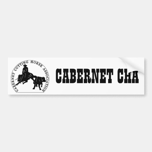 De Voiture Autocollant Cabernet CHA Blanc (Devant)