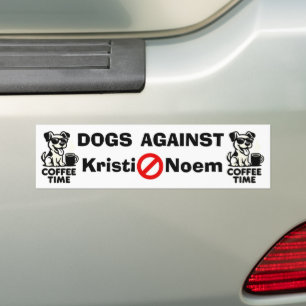 De Voiture Autocollant Chiens Contre Kristi Noem