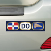 De Voiture Autocollant Code Carte Drapeau Rép. Dominicaine (En voiture)
