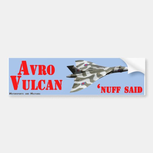 De Voiture Autocollant d'Avro Vulcan (Devant)