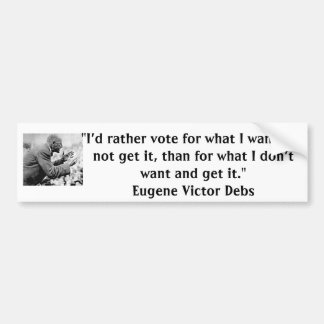 De Voiture Autocollant d'élection d'Eugene Debs