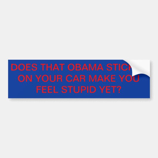 De Voiture Autocollant d'Obama (Devant)