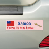 De Voiture Autocollant Drapeau + Carte du Samoa (En voiture)