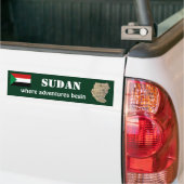De Voiture Autocollant Drapeau + Carte du Soudan (Sur camion)
