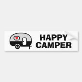 De Voiture Autocollant drôle Happy Camper pour véhicule (Devant)