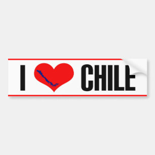 De Voiture Autocollant du Chili du coeur I