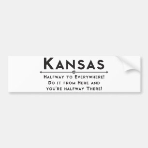 De Voiture Autocollant du Kansas Bumber