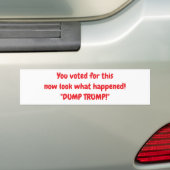 De Voiture autocollant "dump trump !" (En voiture)