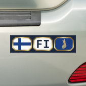 De Voiture Autocollant Finlande Drapeau Carte Code (En voiture)