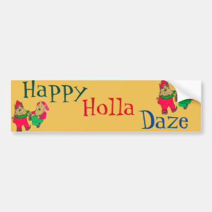 De Voiture autocollant HAPPY HOLLA DAZE