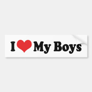 De Voiture Autocollant I Love My Boys