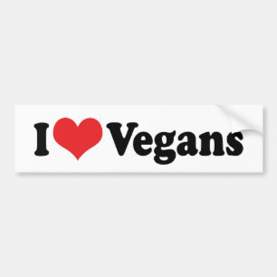 De Voiture Autocollant I Love Vegans
