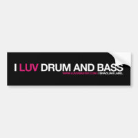 Autocollant I LUV DNB