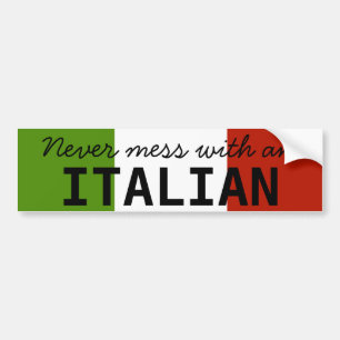 De Voiture Autocollant Jamais D'ennuis Avec Un Italien