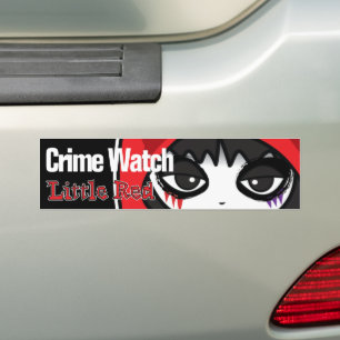De Voiture Autocollant Little Red Crime Watch