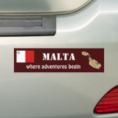 De Voiture Autocollant Malta Drapeau + Carte (En voiture)