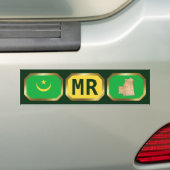 De Voiture Autocollant Mauritanie Drapeau Carte Code (En voiture)