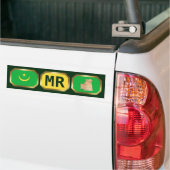 De Voiture Autocollant Mauritanie Drapeau Carte Code (Sur camion)
