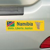 De Voiture Autocollant Namibia Drapeau + Carte (En voiture)