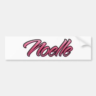 De Voiture Autocollant Noelle rose pâle