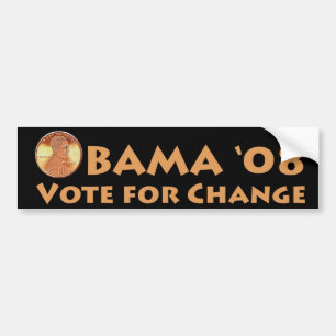 De Voiture Autocollant Obama Penny Bumper