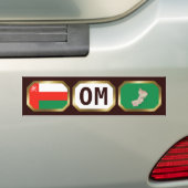 De Voiture Autocollant Oman Drapeau Carte Code (En voiture)