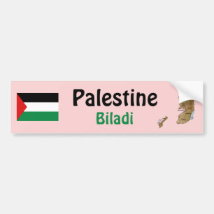 De Voiture Autocollant Palestine Drapeau + Carte