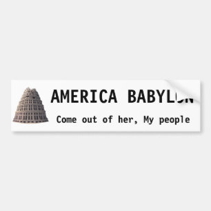 De Voiture Autocollant pare-chocs America Babylon
