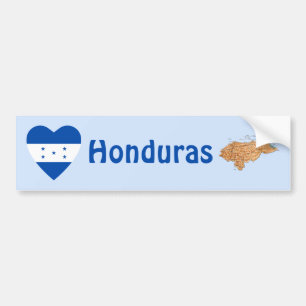 De Voiture Autocollant pare-chocs Drapeau du Honduras en form