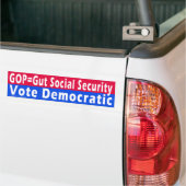 De Voiture Autocollant pare-chocs 'GOP=Gut Social Security' (Sur camion)