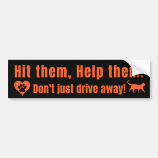 De Voiture Autocollant pare-chocs Neon Orange "Frappez-les, A