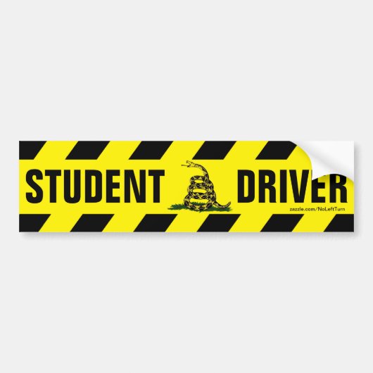 De Voiture Autocollant pare-chocs pour conducteur étudiant (Devant)