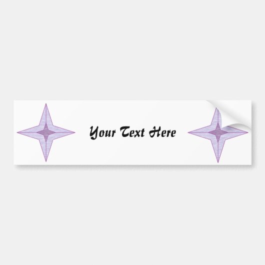 De Voiture Autocollant pare-chocs Purple Star (Devant)
