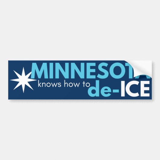 De Voiture Autocollant politique du Minnesota (Devant)