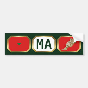De Voiture Autocollant pour pare-chocs avec le drapeau et la 