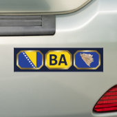 De Voiture Autocollant pour pare-chocs Drapeau Carte Code Bos (En voiture)