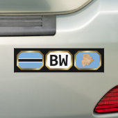 De Voiture Autocollant pour pare-chocs Drapeau Carte Code Bot (En voiture)