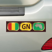 De Voiture Autocollant pour pare-chocs Drapeau Carte Code Gui (En voiture)