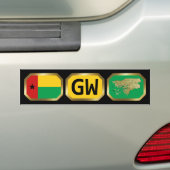 De Voiture Autocollant pour pare-chocs Drapeau Carte Code Gui (En voiture)