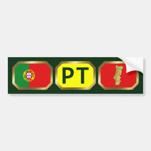 De Voiture Autocollant pour pare-chocs Drapeau Carte Code Por