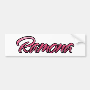 De Voiture Autocollant Ramona rose pâle