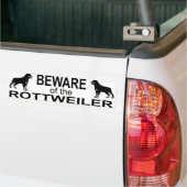 De Voiture autocollant rottweiler (Sur camion)