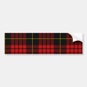De Voiture Autocollant rouge Tartan Bumper