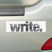 De Voiture Autocollant typographique d'écrivain professionnel (En voiture)